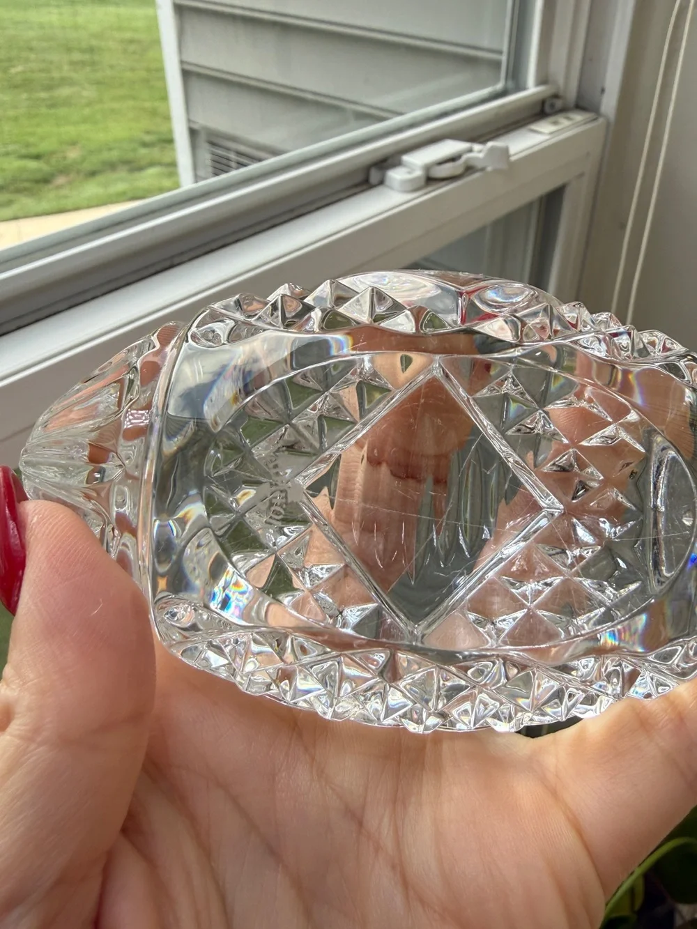 Waterford Crystal Football Sculpture Engravable good  Condition